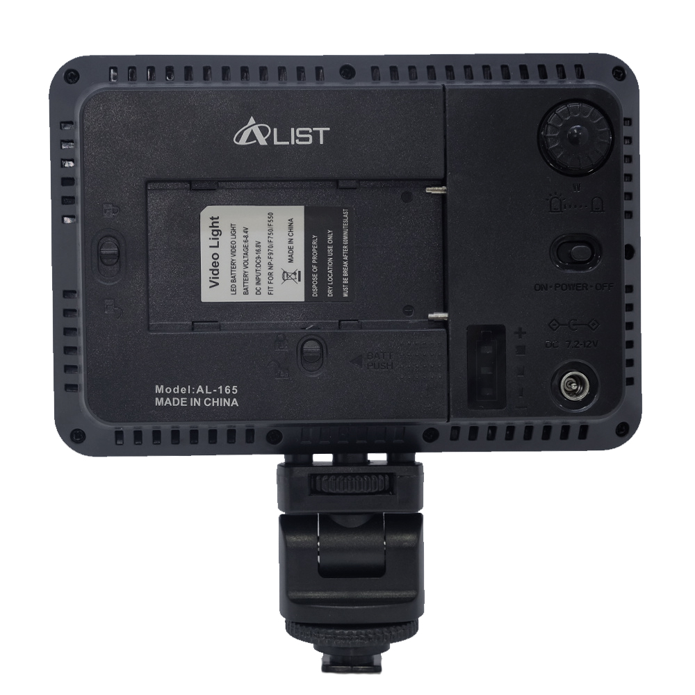 A-List LED Video Light - AL165 - CRI 85+