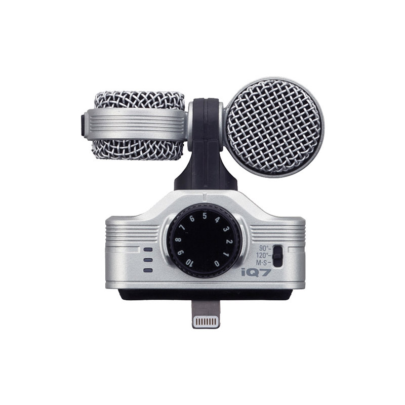 Zoom iQ7 Stereo Microphone for iOS Devices with Lightning Connector 